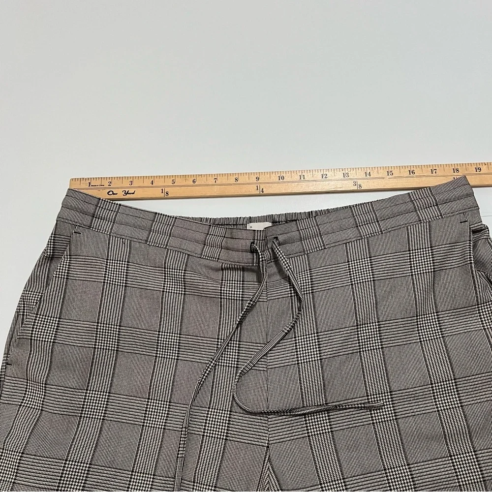 NWT a new day Wide-Leg Drawstring Pants- Grey Plaid XXL - Picture 6 of 12